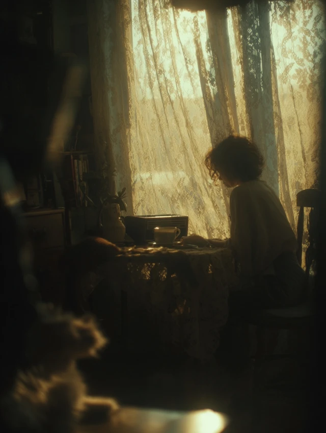 Cozy Afternoon Scene Tea and Sunshine