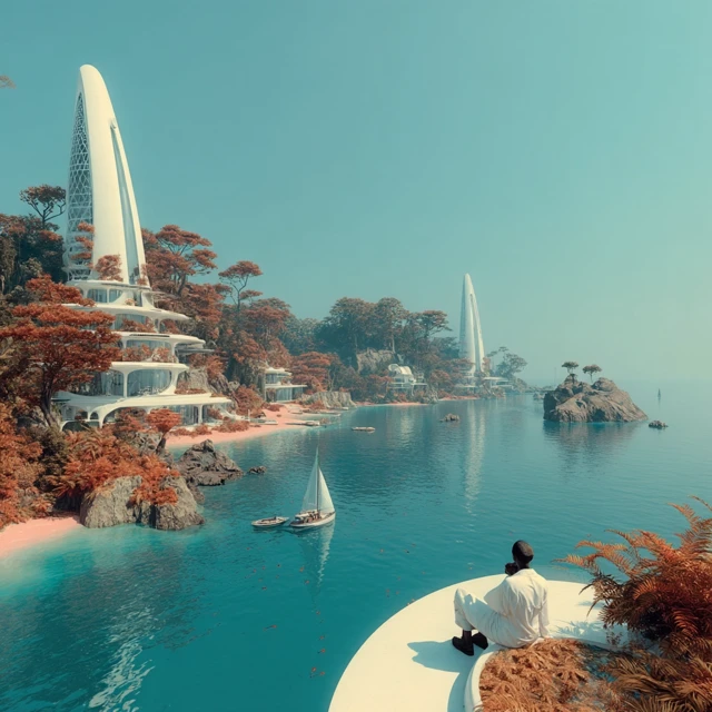 Futuristic Eco City in Paradise