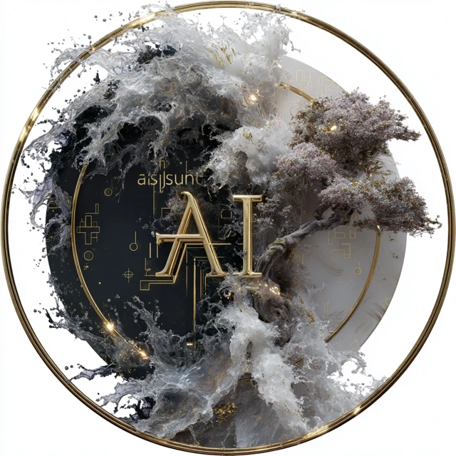 AI Genjutsu Logo Illustration