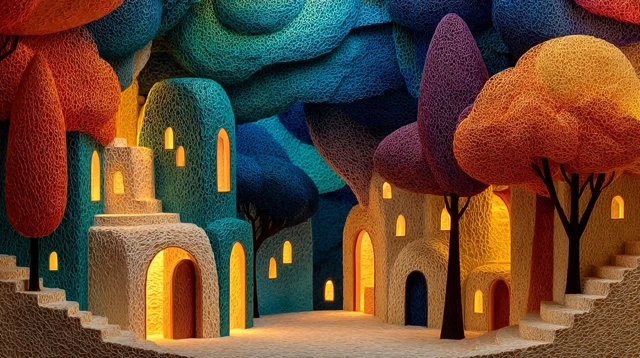 Metaverse Gallery Fantasy Art Installation