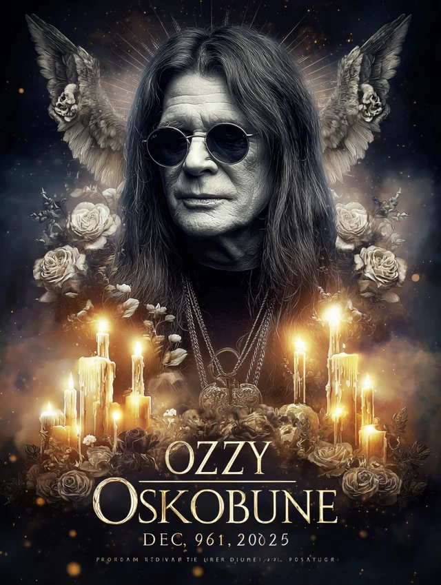 Ozzy Osbourne Memorial Tribute Gothic Rock Art