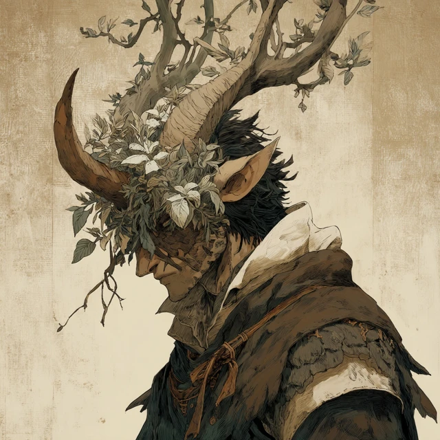 Dark Souls Art Style Faun Portrait