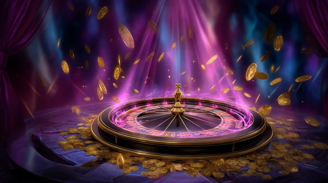 Fantasy Casino Roulette Jackpot Illustration