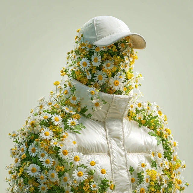Floral Portrait Eco Art Environmental Awareness