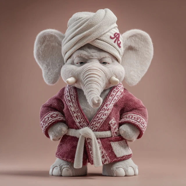 Alabama Big Al Mascot Preppy Spa Style
