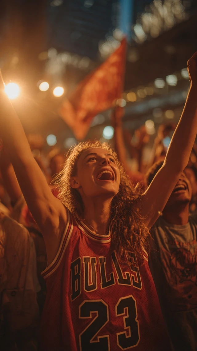 Chicago Bulls NBA Finals Victory Celebration 1998