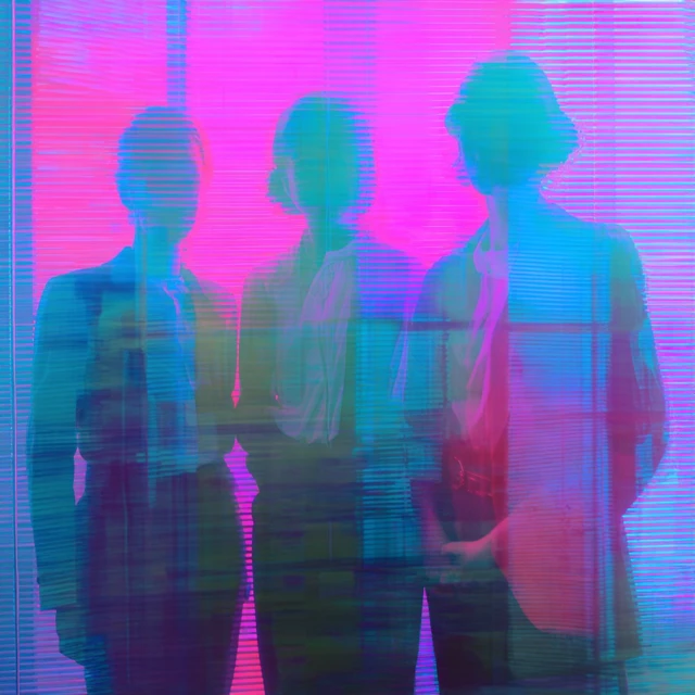 Futuristic Boss Ladies Neon Silhouette