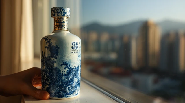 Qinghua Fenxing Liquor Bottle Modern City View