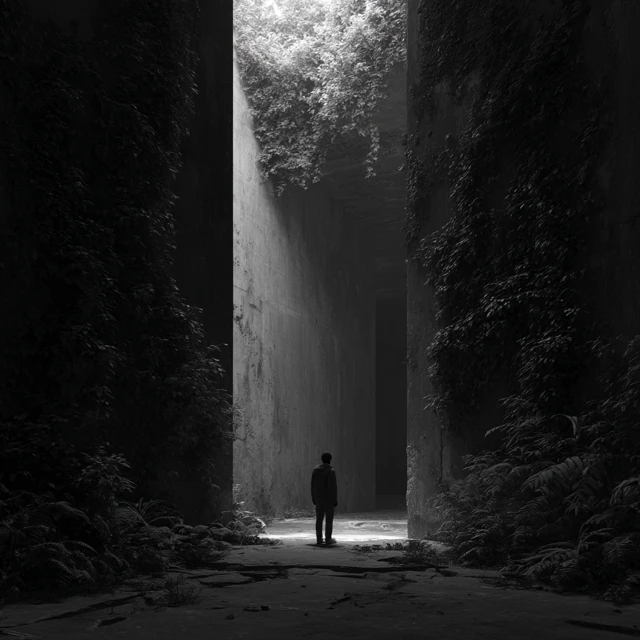 The Only Way Out Is Through Illustration Art