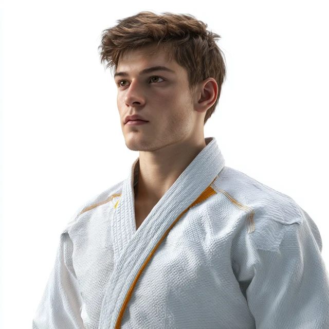 Judo Athlete Photorealistic Portrait