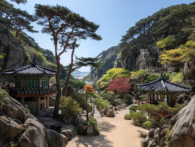 Geumgang Park Busan South Korea Spring Scenery