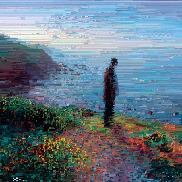 Pixelated Nature Friends Glitching Artwork