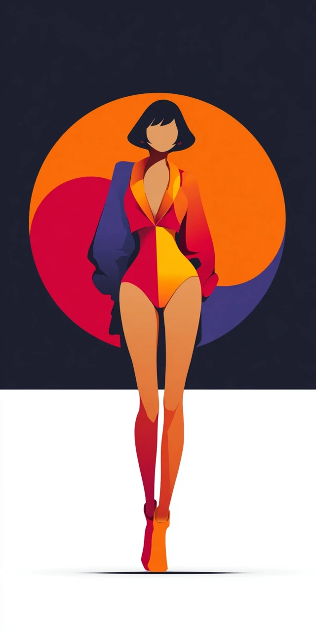 Retro Anime Fashion Illustration