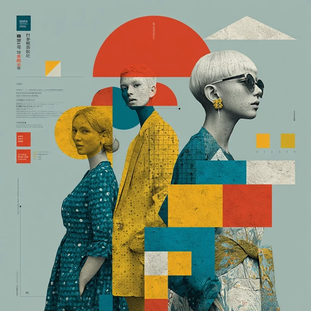 Geometric Fashion Poster Creative Design