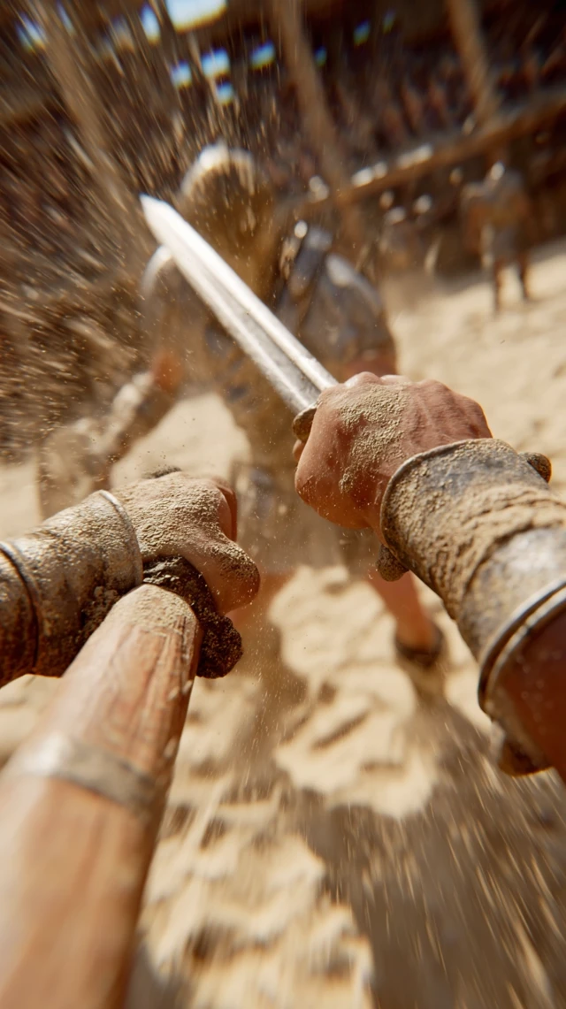 Gladiator Sparring Intense First Person View