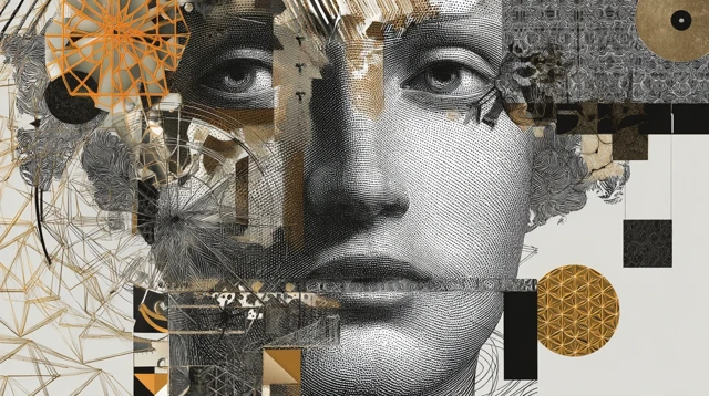 Geometric Fractal Portrait Art