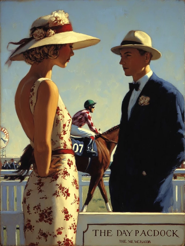 A Day at the Races Painting