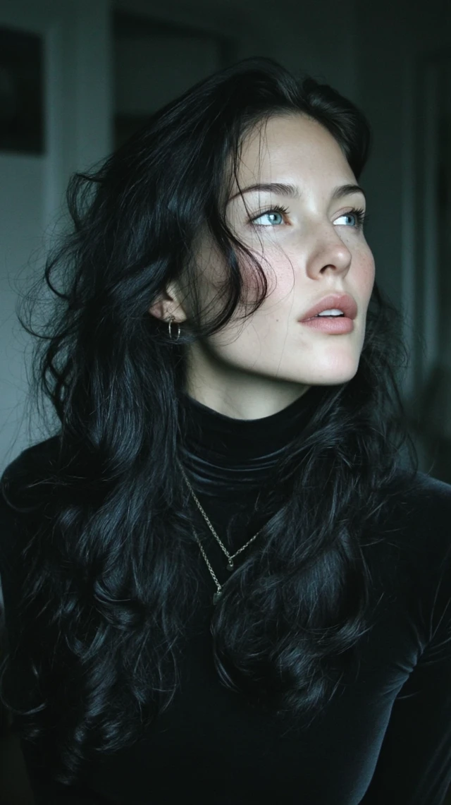 Fashion Photography Portrait with Black Hair