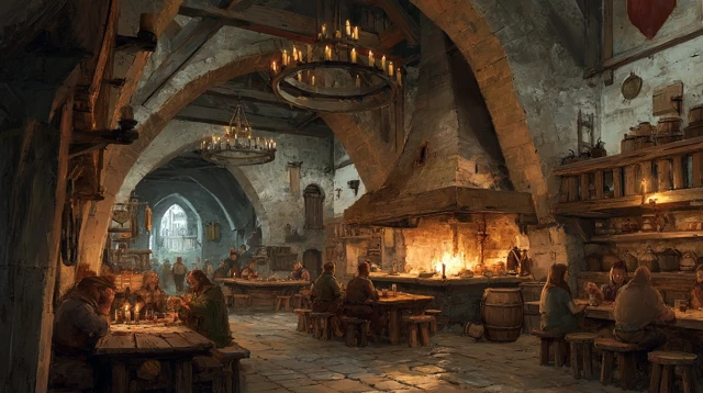 Medieval Fantasy Tavern Dungeons and Dragons Stream