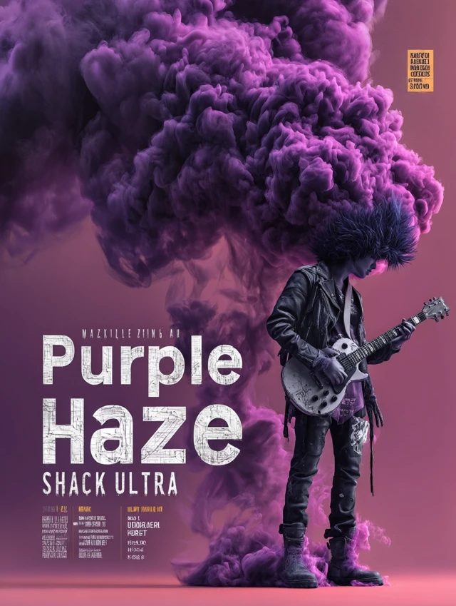 Purple Haze Ad Magazine Art Illustration