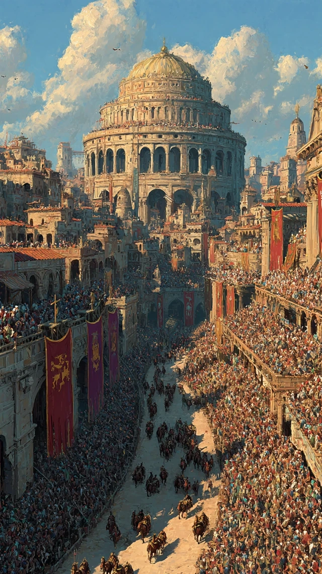 Chariot Race in Ancient Rome: Circus Maximus Anime Style