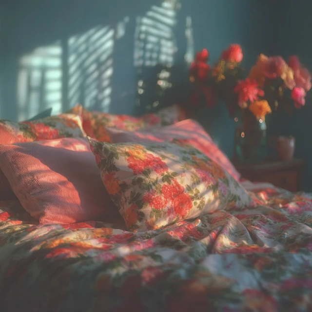 Dreamy Light Reflections Pastel Bedroom