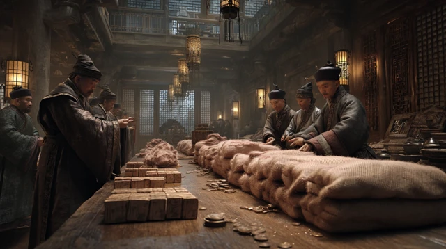 Ancient Chinese Warehouse Scene - 8K Photorealistic
