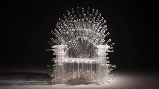 Plastic Tube Throne Chair Unique Design