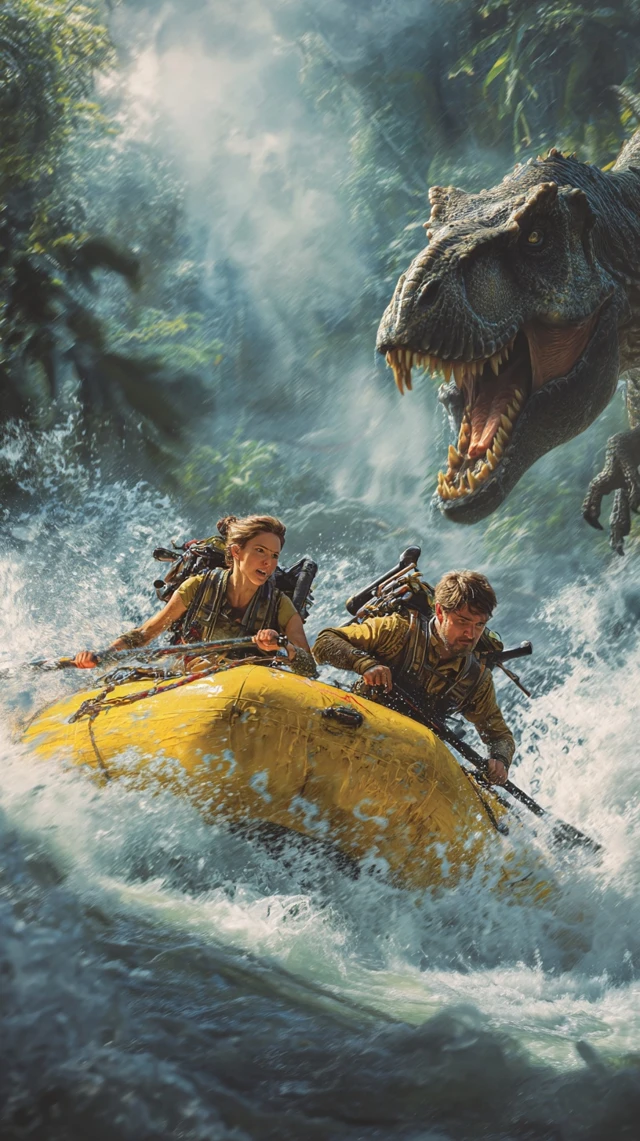 Adventure Race T Rex Chase Scene