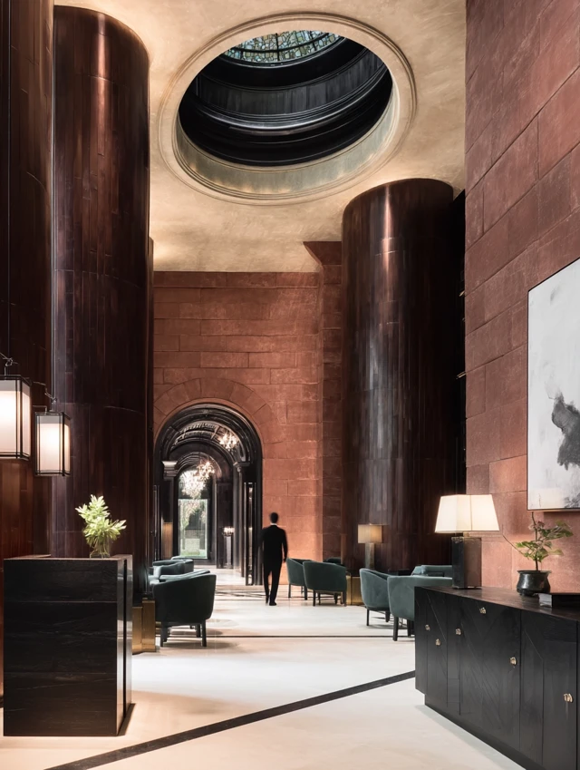 Luxury Hotel Lobby Design by Yabu - Cinematic Interior