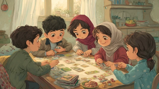 Iranian Children Playing Educational Games