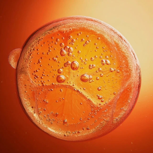 Orange Cell Bubbles Luxury Illustration