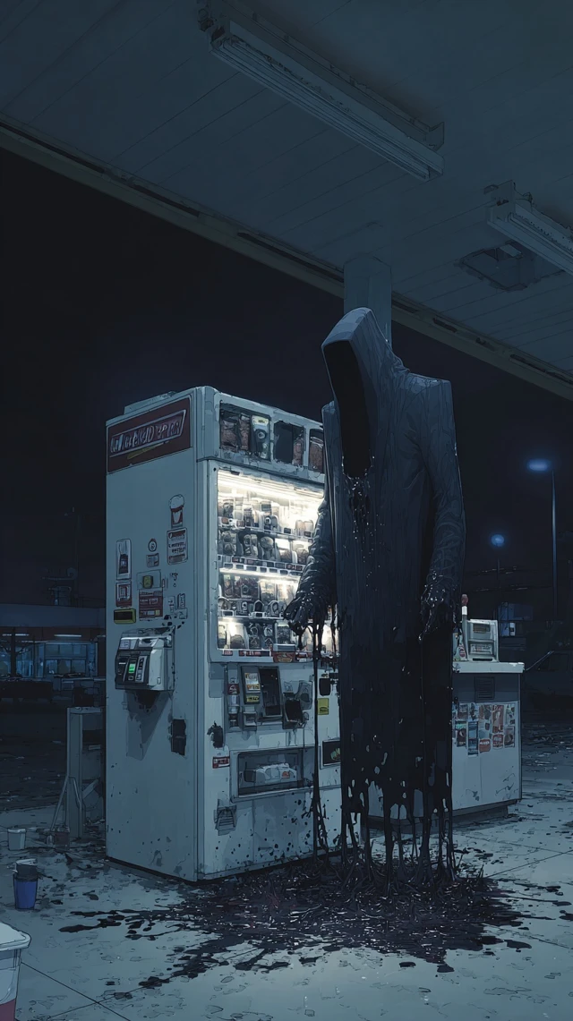 Gas Station Horror Faceless Humanoid
