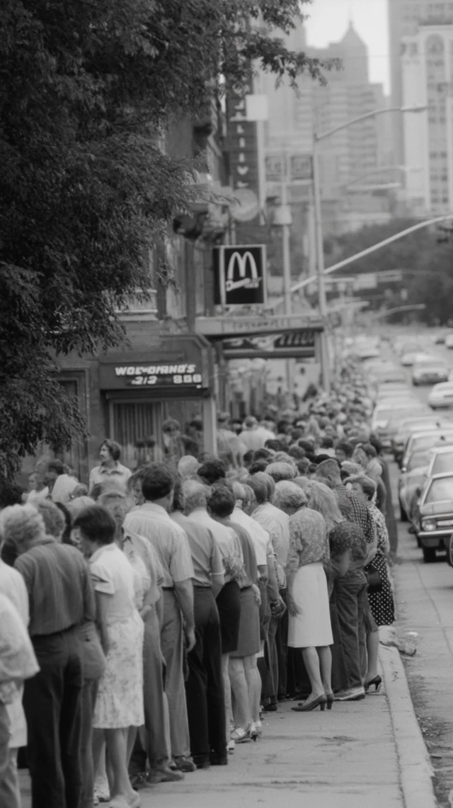 McDonalds Line in the 1990s City Photo