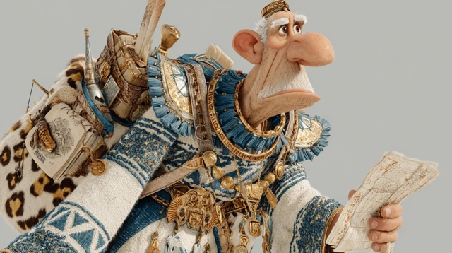 Egyptian Royal Scribe in Pixar 3D