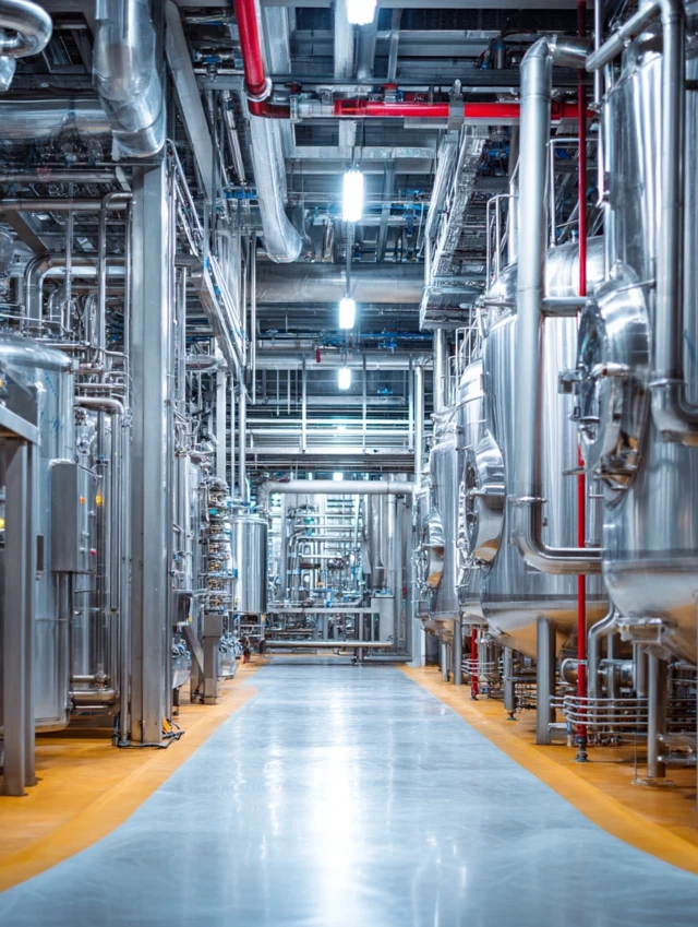 Beverage Factory Filling Line Close Up