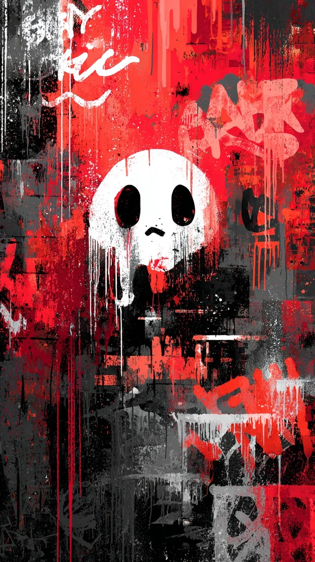 Graffiti Skull TShirt Design Urban Street Art