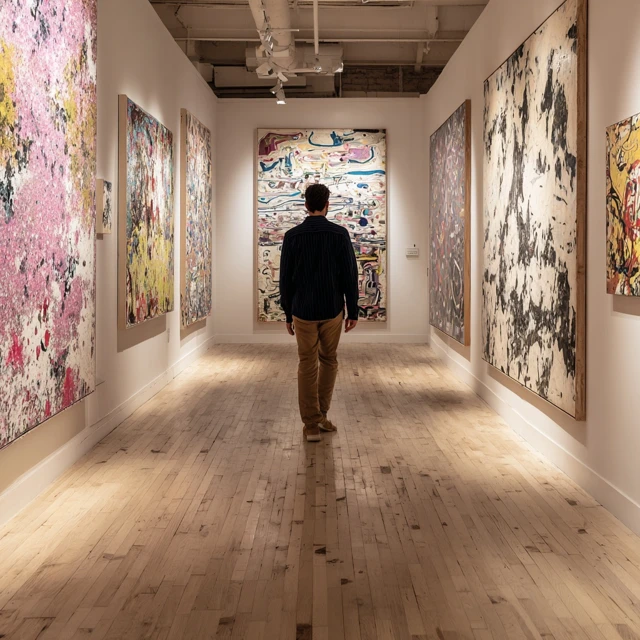 Soho NYC Art Gallery Large Paintings and Artist