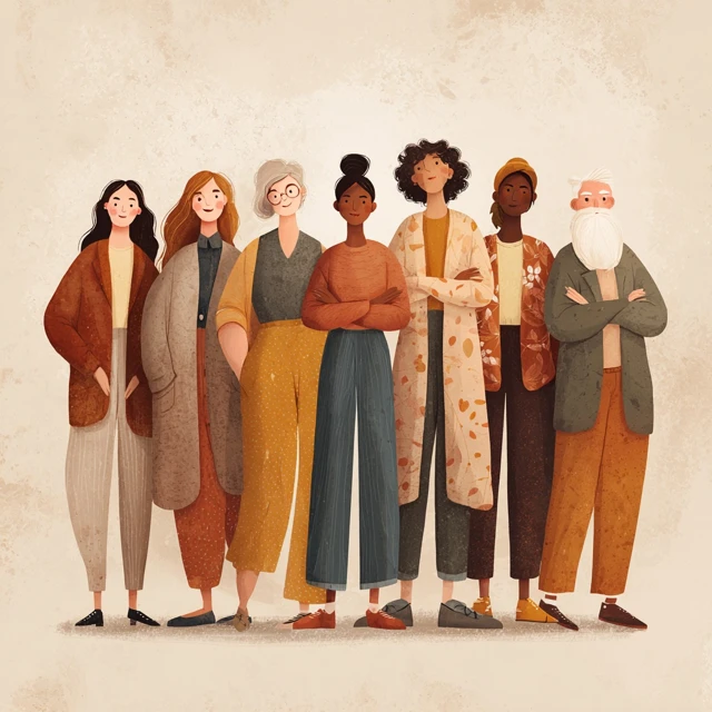 Empowering Women Group Illustration