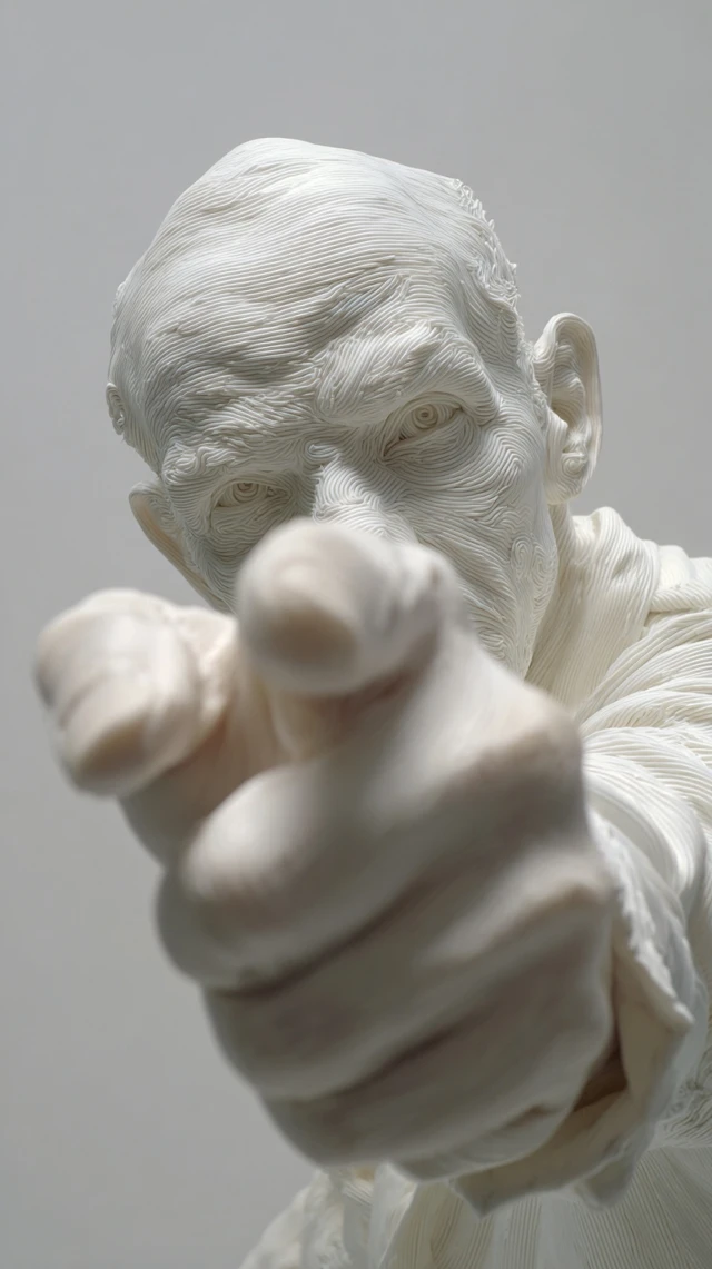 Human Figure Sculpture Expressing Emotion