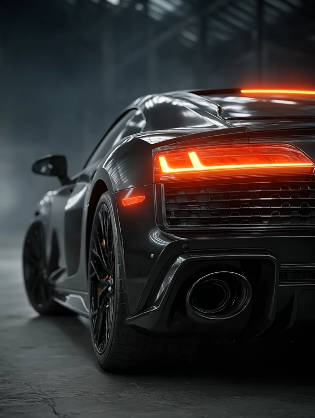 Audi R8 Type 42 Cinematic Rear View