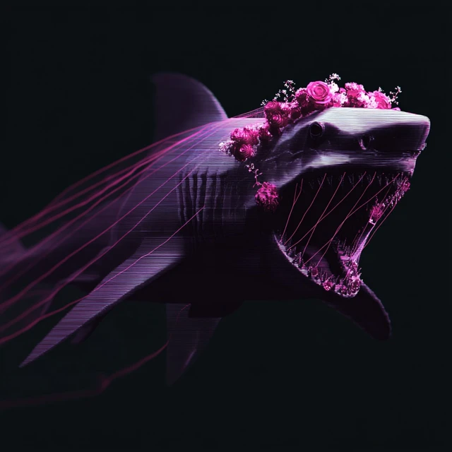 Shark Bride Illustration