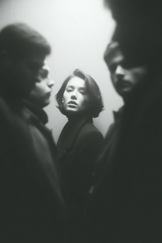 Woman in Lift Portrait Photography