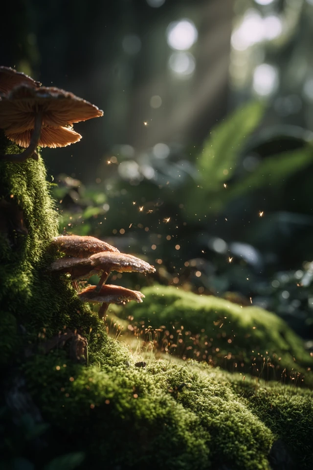 Magical Forest Mushrooms Nature Photography