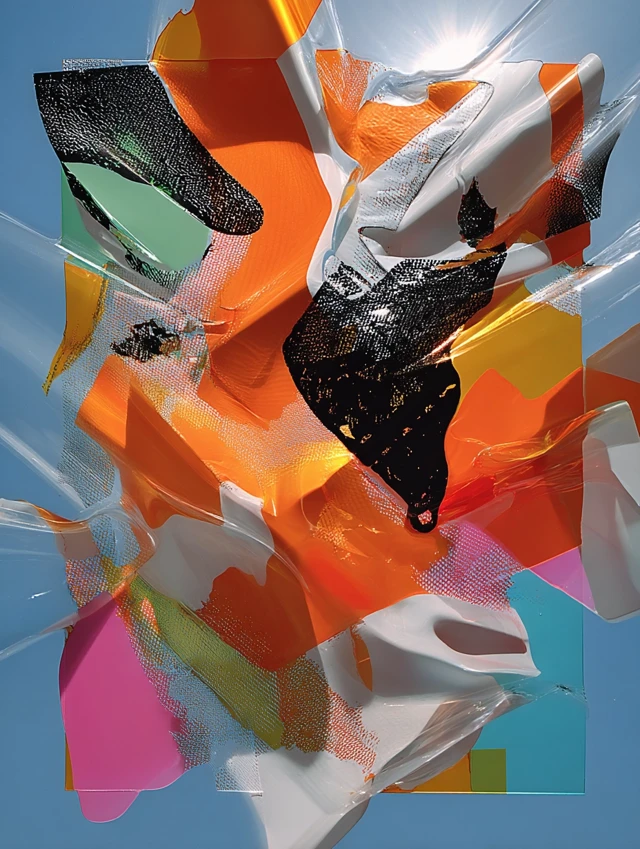 Abstract Art Sheets of Perspex Colorful Plastic Resin