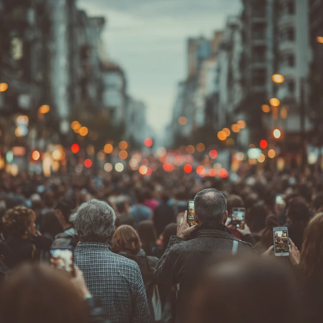 Urban Crowd Capturing Moments