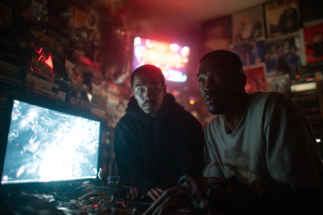 Hackers Open Time Portal: Cinematic Still