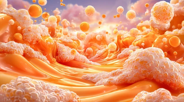 Orange Soda Dreamworld Fantasy Landscape
