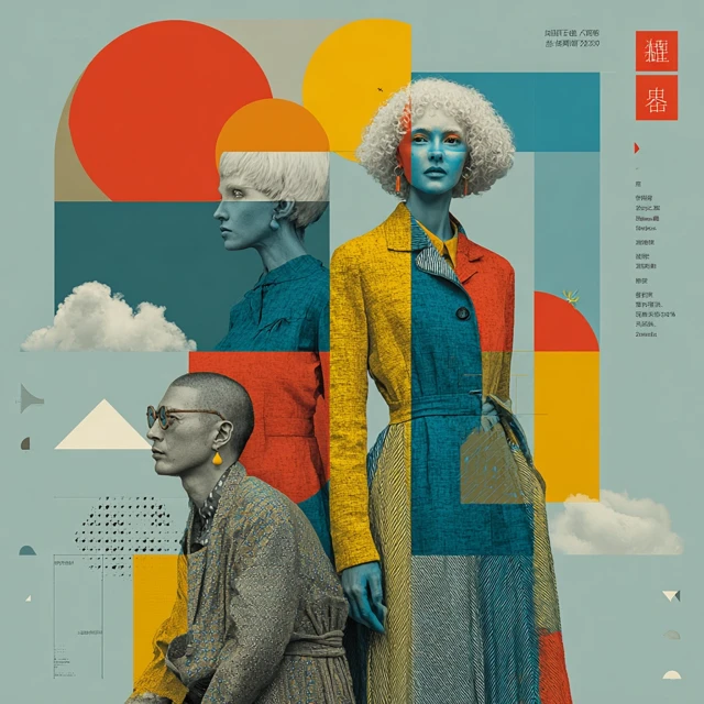 Geometric Fashion Poster Creative Design