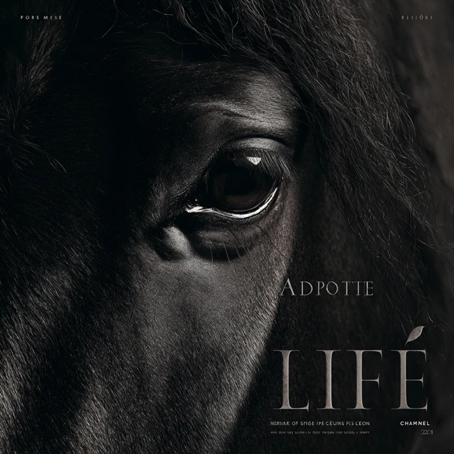 Luxury Perfume Ad Horse Eye Adopte Life